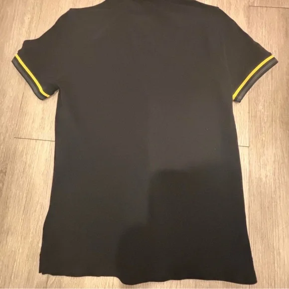 Fendi Black Polo with Yellow Trim